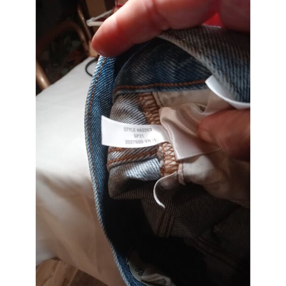 Madewell The Perfect Jean Short High Rise Raw Hem Size 27 Blue Denim - Picture 8 of 9